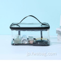 旅行収納バッグトイレトリー整理整理PVCポータブル透明化されたメイクアップバッグジッパー化粧品バッグ